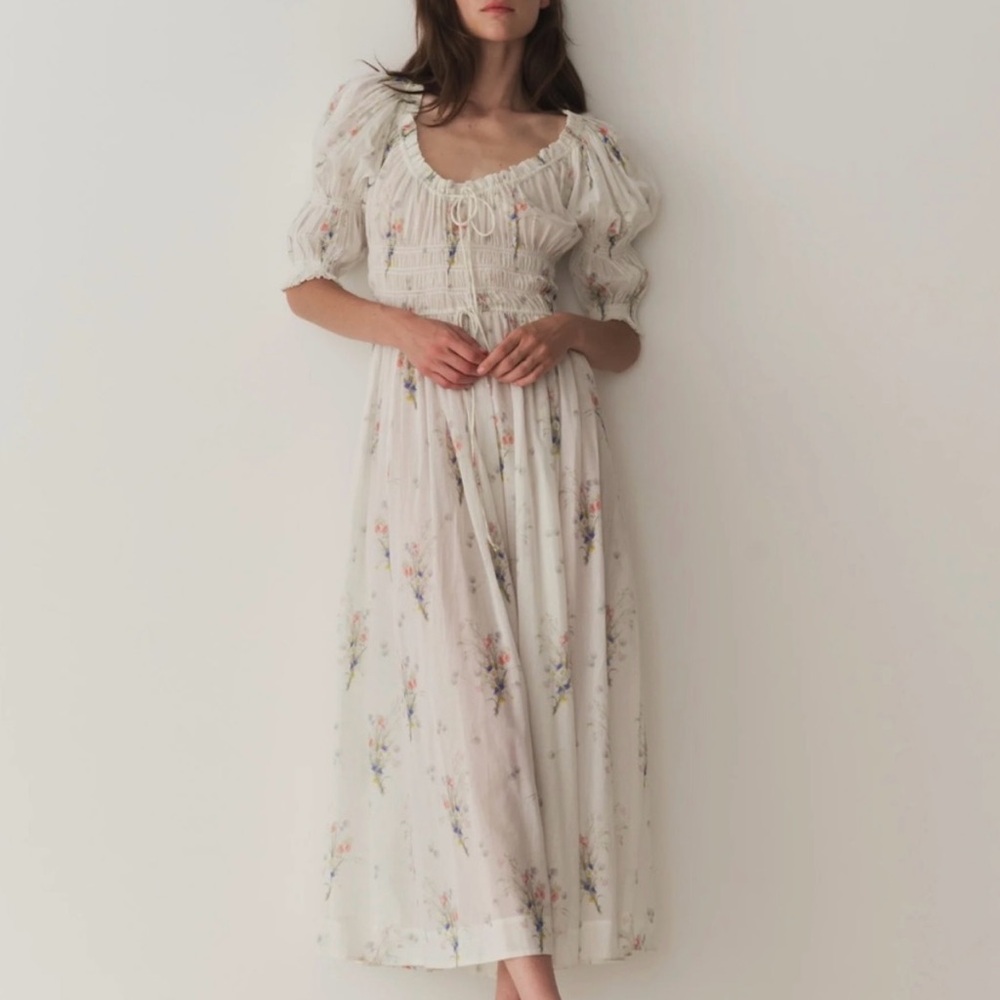 Doen Ischia Dress Painted Bouquet